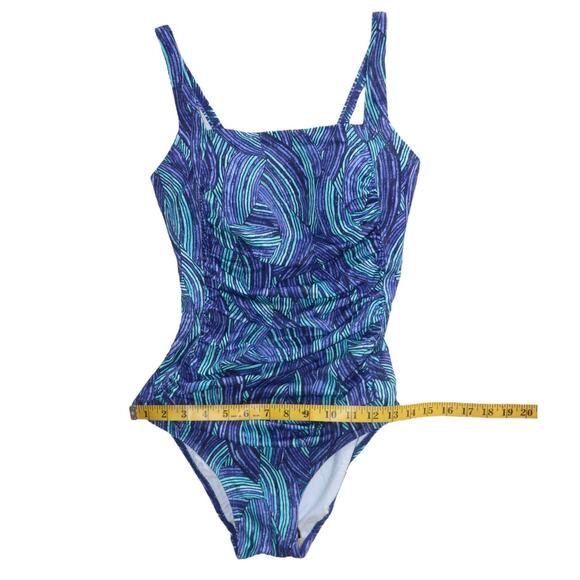 NWT L.L. Bean Women's BeanSport Swimwear, Squareneck Tanksuit Size 8 Reg - Picture 4 of 9